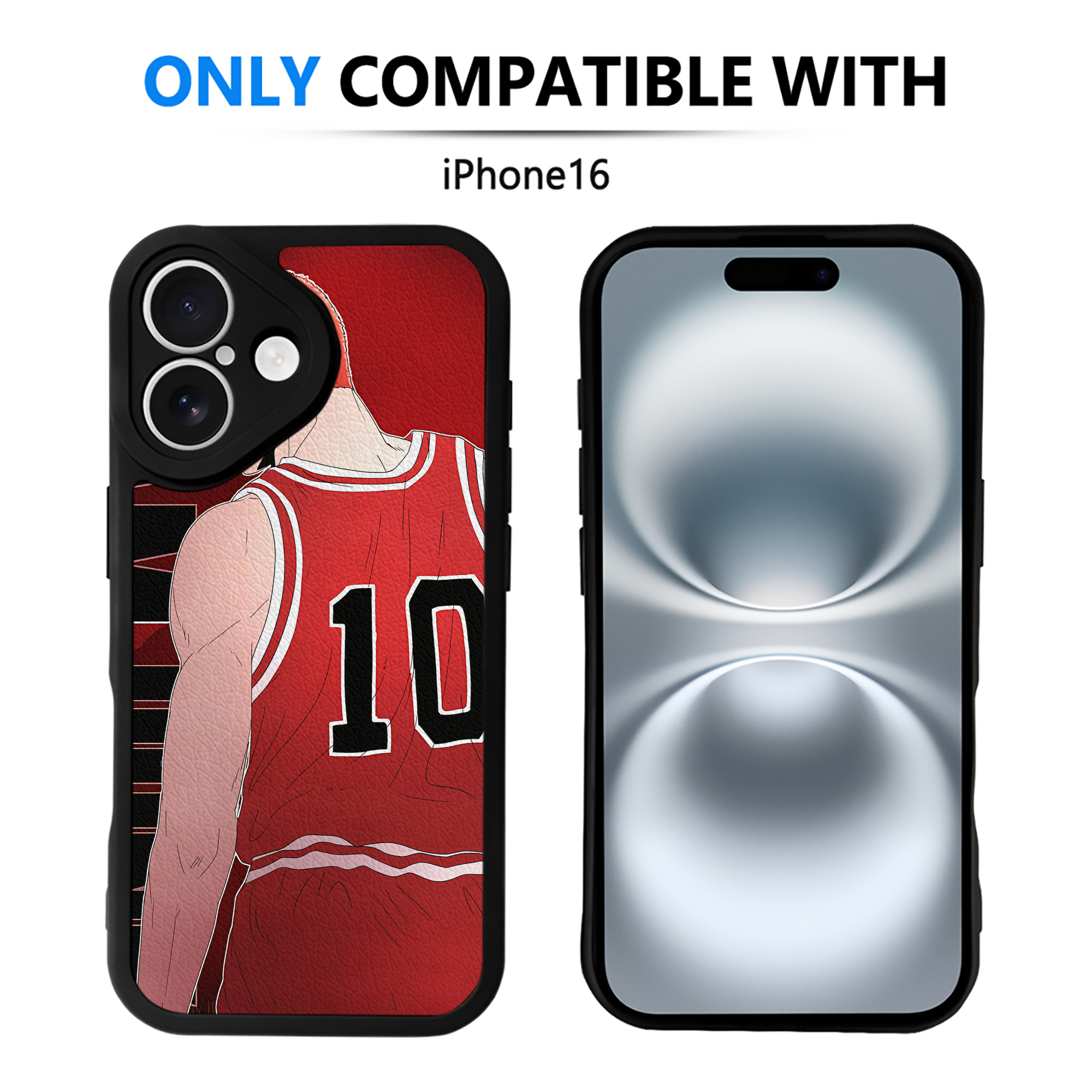 （画像用） SLAM DUNK／スラムダンク 【iPhone 16シリーズ対応】シリコンスマホケース（レザー調） 材質：シリコン